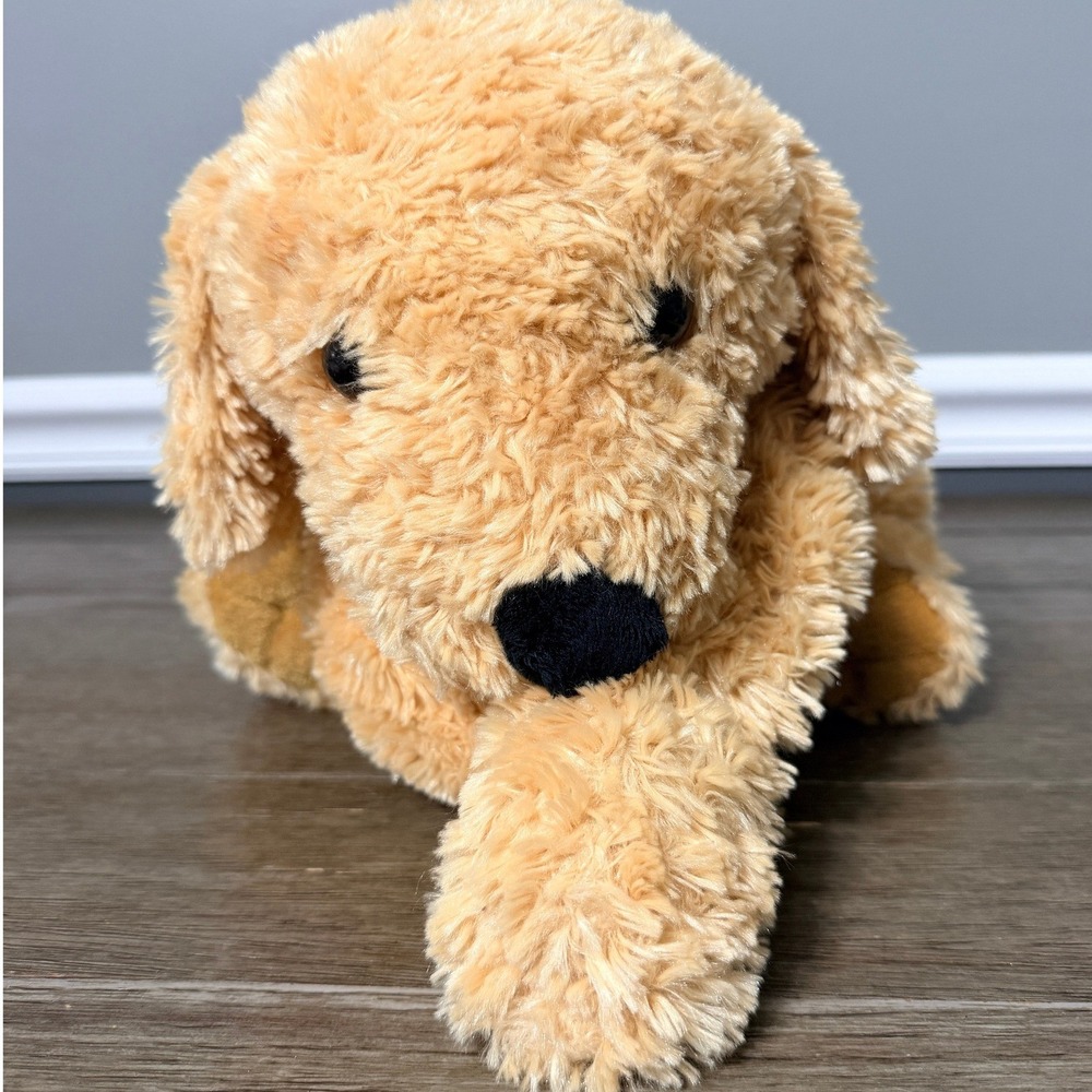 Old Navy Golden Retriever Dog Plush Stuffed Animal Shaggy Tan Puppy LARGE